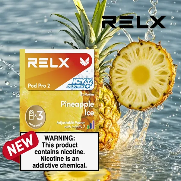 Relx 6代煙彈 鳳梨風味|1.9Ml*3Pod|3%濃度 Relx 6代煙彈 鳳梨風味|1.9ml*3Pod|3%濃度